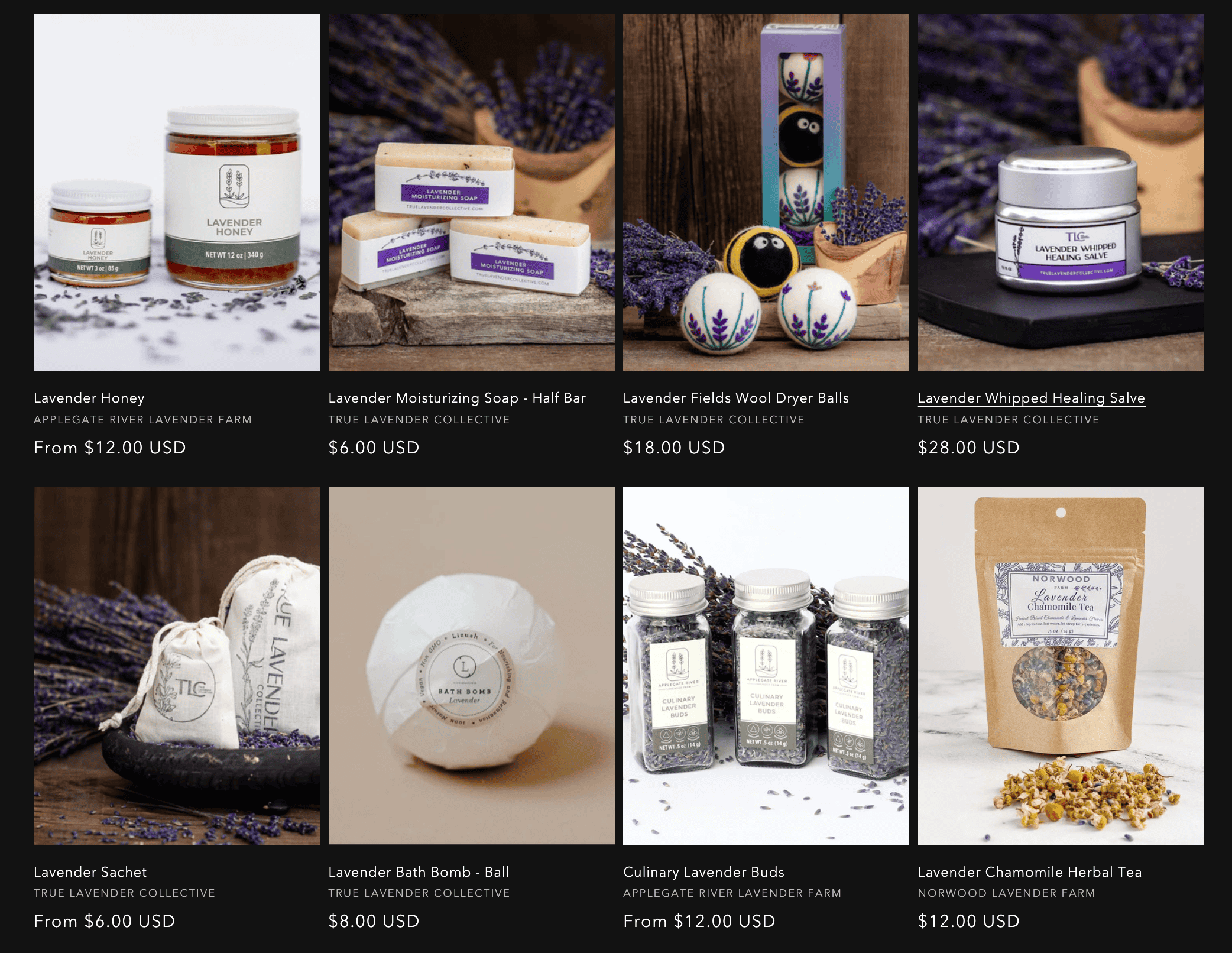 True Lavender Collective website